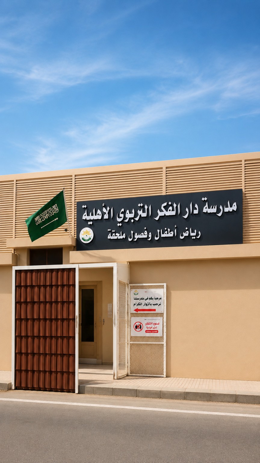 واجهة مدرسة دار الفكر التربوي الأهلية